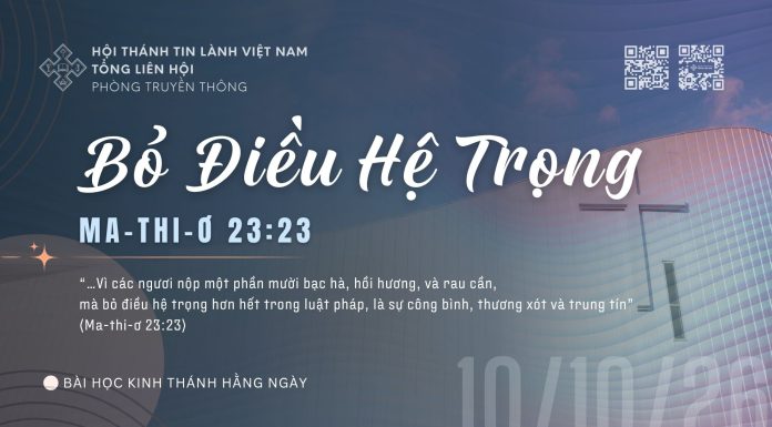 Bỏ Điều Hệ Trọng – 10/10/2026