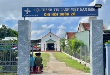 Đắk Lắk: HT Buôn Zô Cảm tạ Chúa trùng tu Đền thờ