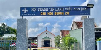 Đắk Lắk: HT Buôn Zô Cảm tạ Chúa trùng tu Đền thờ