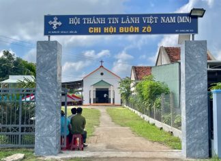 Đắk Lắk: HT Buôn Zô Cảm tạ Chúa trùng tu Đền thờ