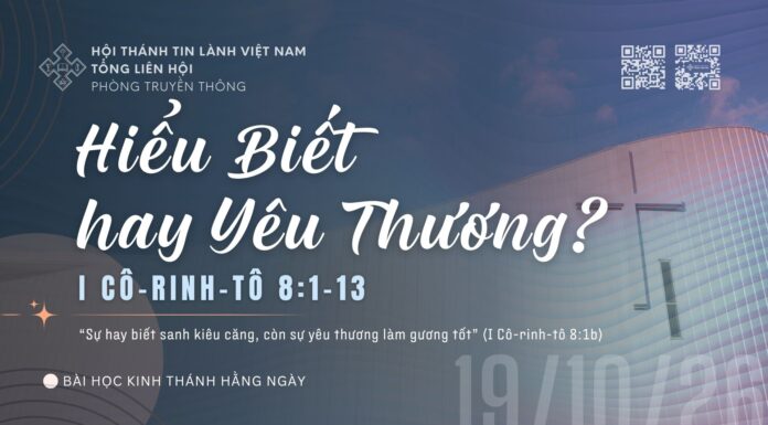 Hiểu Biết hay Yêu Thương? – 19/10/2026