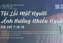 Tội Lỗi Một Người Ảnh Hưởng Nhiều Người – 22/10/2026