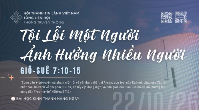 Tội Lỗi Một Người Ảnh Hưởng Nhiều Người – 22/10/2026