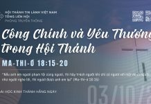Công Chính và Yêu Thương trong Hội Thánh – 3/10/2026