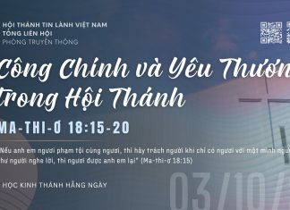 Công Chính và Yêu Thương trong Hội Thánh – 3/10/2026