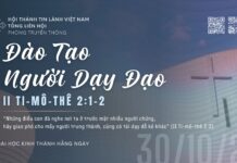 Đào Tạo Người Dạy Đạo – 30/10/2026