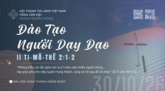 Đào Tạo Người Dạy Đạo – 30/10/2026