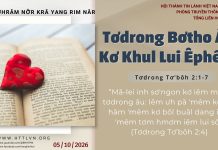Tơdrong Bơtho Ăn Kơ Khul Lui Êphêsô – 5/10/2026