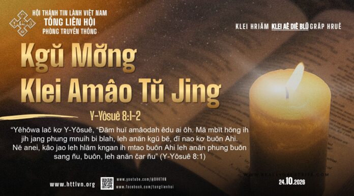 Kgŭ Mơ̆ng Klei amâo Tŭ Jing – 24/10/2026
