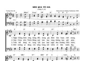 Bài hát Giáng Sinh: MÓN QUÀ VÔ GIÁ