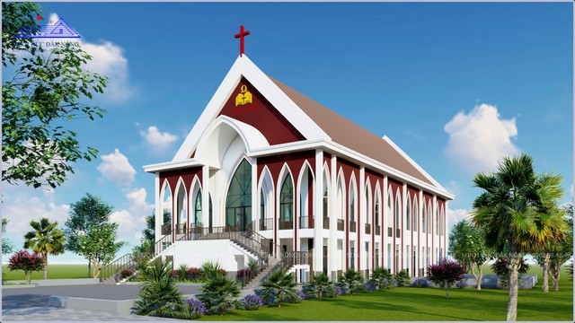 Lâm Đồng: Khởi công xây dựng Nhà thờ Đắk Năng
