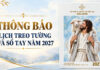 VP. Tổng Liên Hội: Thông Báo Lịch Treo Tường Và Sổ Tay Năm 2027